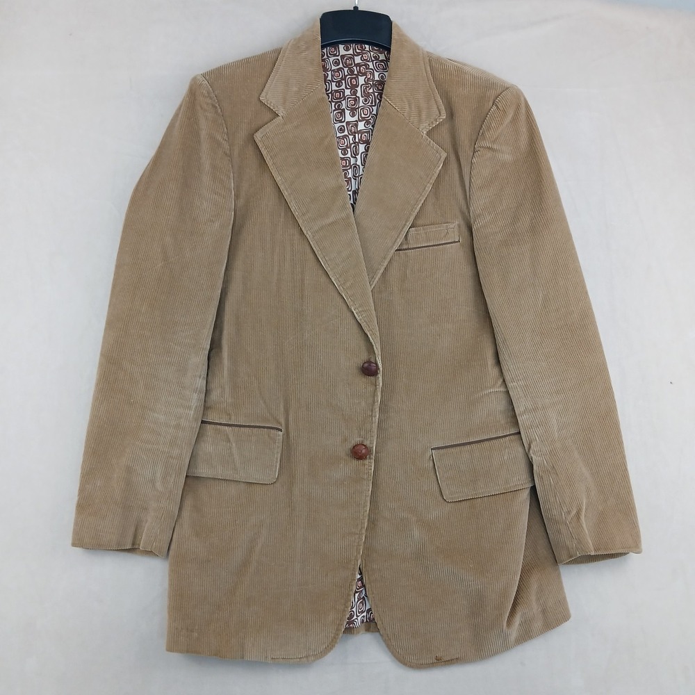 Vintage Carson Pirie Scott 42L Mens Blazer Corduroy Japan 20x32 ** Actual 40L **